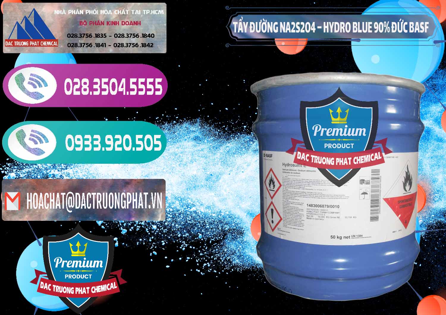 Công ty kinh doanh _ bán Tẩy Đường NA2S2O4 – Hydro Blue 90% Thùng Lùn BASF Đức Germany - 0157 - Nơi cung cấp & phân phối hóa chất tại TP.HCM - hoachatxulynuoc.com