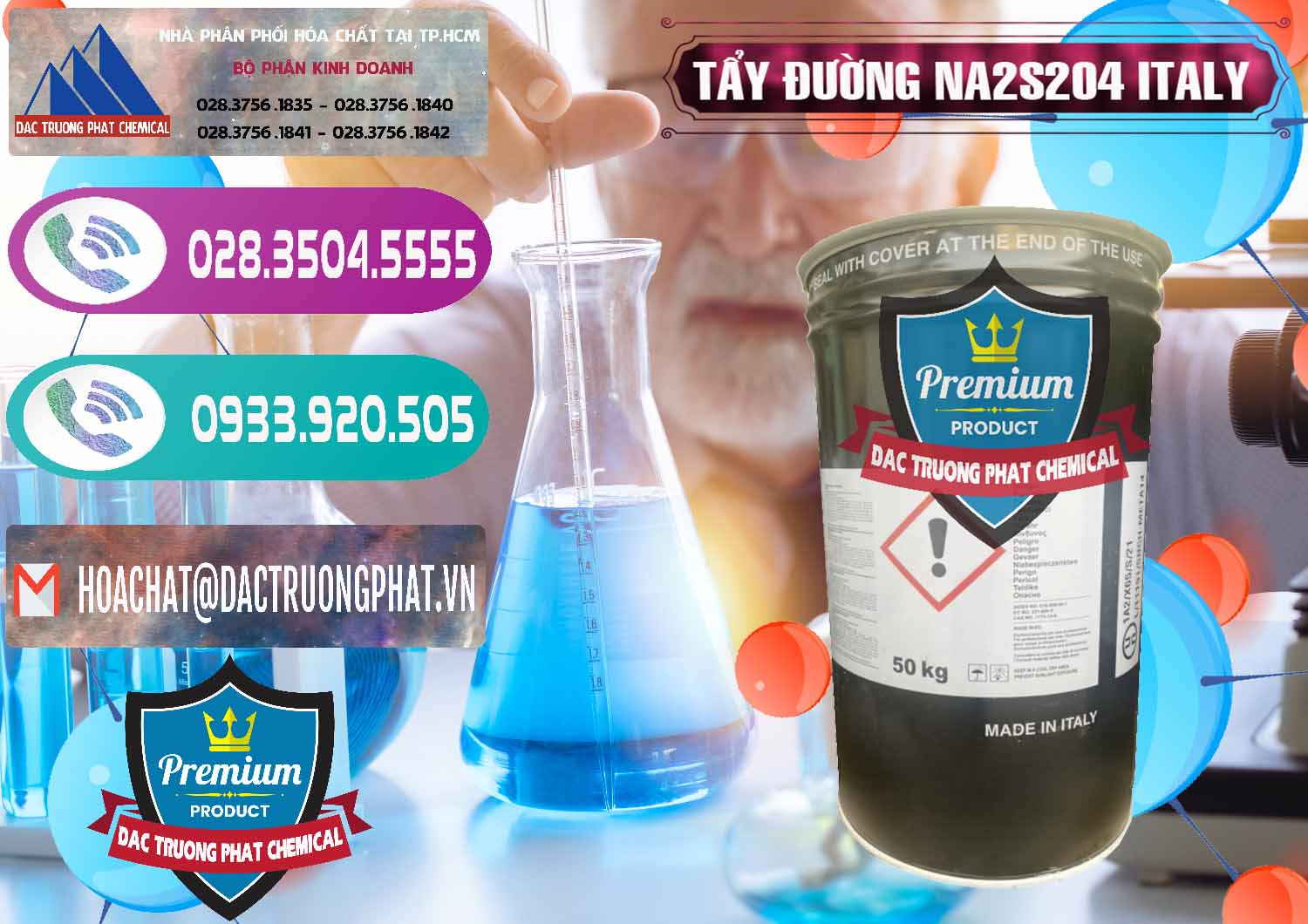 Cty chuyên bán - phân phối Tẩy Đường - NA2S2O4 Ý Italy - 0422 - Đơn vị cung cấp và bán hóa chất tại TP.HCM - hoachatxulynuoc.com