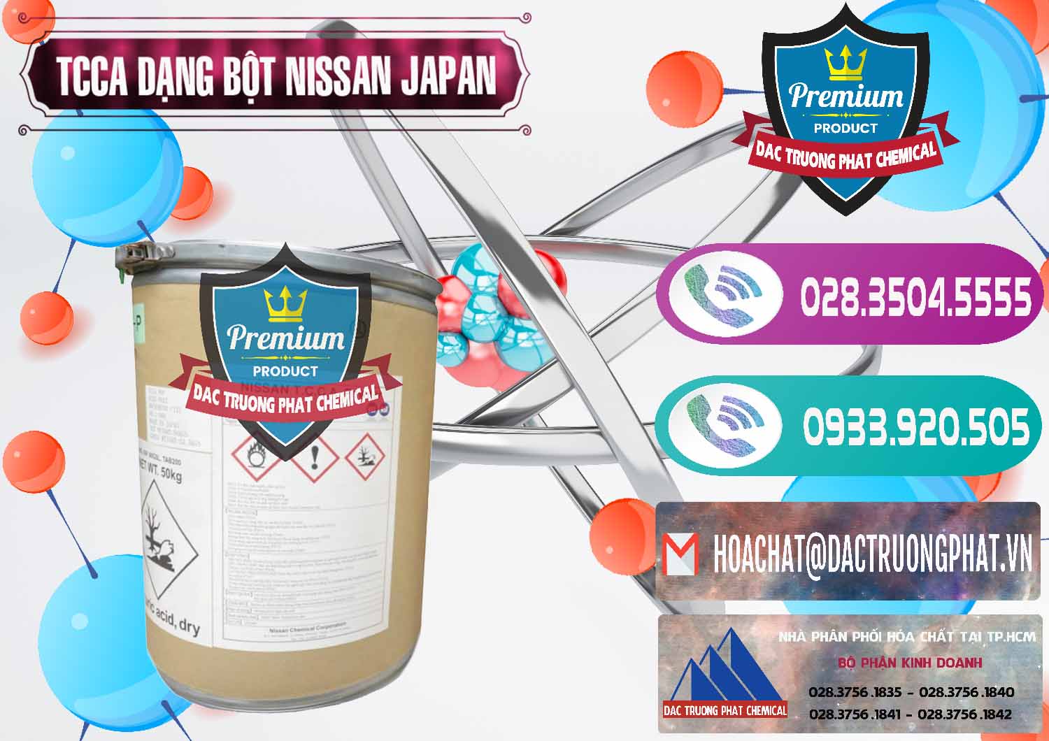 Nhà cung cấp - bán TCCA - Acid Trichloroisocyanuric 90% Dạng Bột Nissan Nhật Bản Japan - 0375 - Đơn vị chuyên bán & phân phối hóa chất tại TP.HCM - hoachatxulynuoc.com