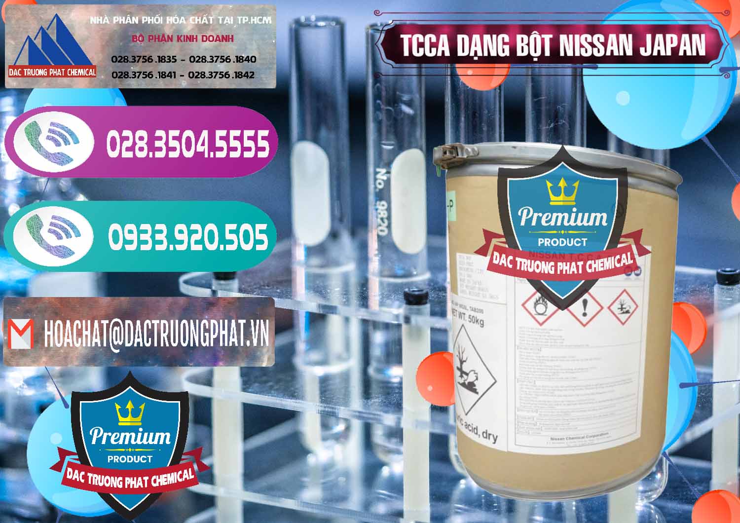 Đơn vị chuyên bán ( phân phối ) TCCA - Acid Trichloroisocyanuric 90% Dạng Bột Nissan Nhật Bản Japan - 0375 - Công ty phân phối ( cung ứng ) hóa chất tại TP.HCM - hoachatxulynuoc.com