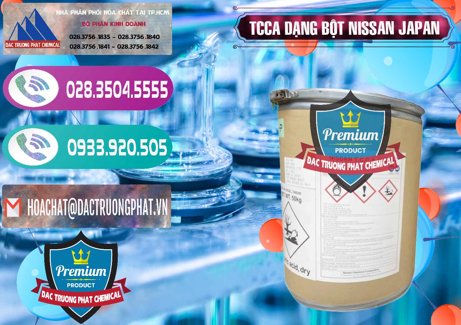 Đơn vị chuyên bán ( cung cấp ) TCCA - Acid Trichloroisocyanuric 90% Dạng Bột Nissan Nhật Bản Japan - 0375 - Công ty chuyên bán & phân phối hóa chất tại TP.HCM - hoachatxulynuoc.com