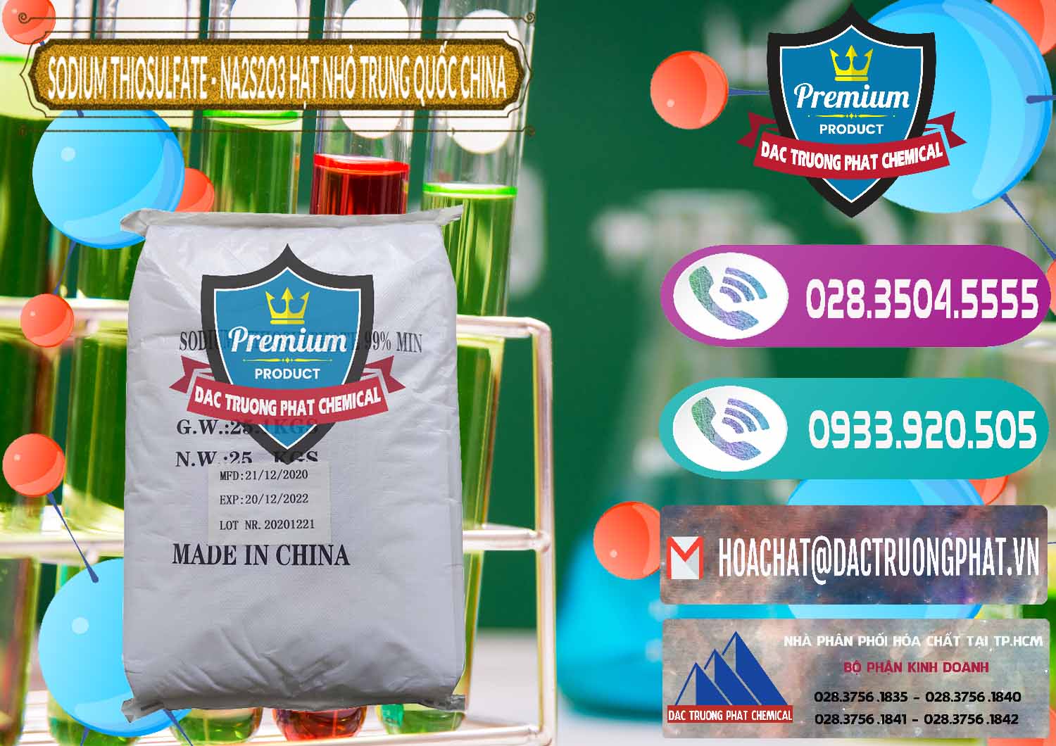 Nơi nhập khẩu ( bán ) Sodium Thiosulfate - NA2S2O3 Hạt Nhỏ Trung Quốc China - 0204 - Đơn vị cung cấp & nhập khẩu hóa chất tại TP.HCM - hoachatxulynuoc.com