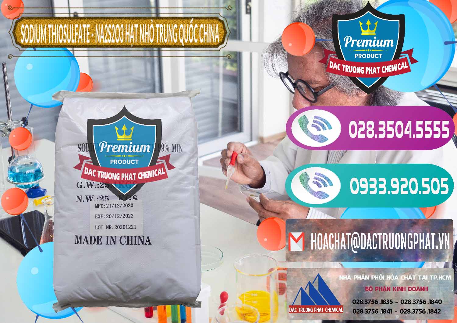 Cty chuyên phân phối - bán Sodium Thiosulfate - NA2S2O3 Hạt Nhỏ Trung Quốc China - 0204 - Công ty chuyên cung cấp & kinh doanh hóa chất tại TP.HCM - hoachatxulynuoc.com