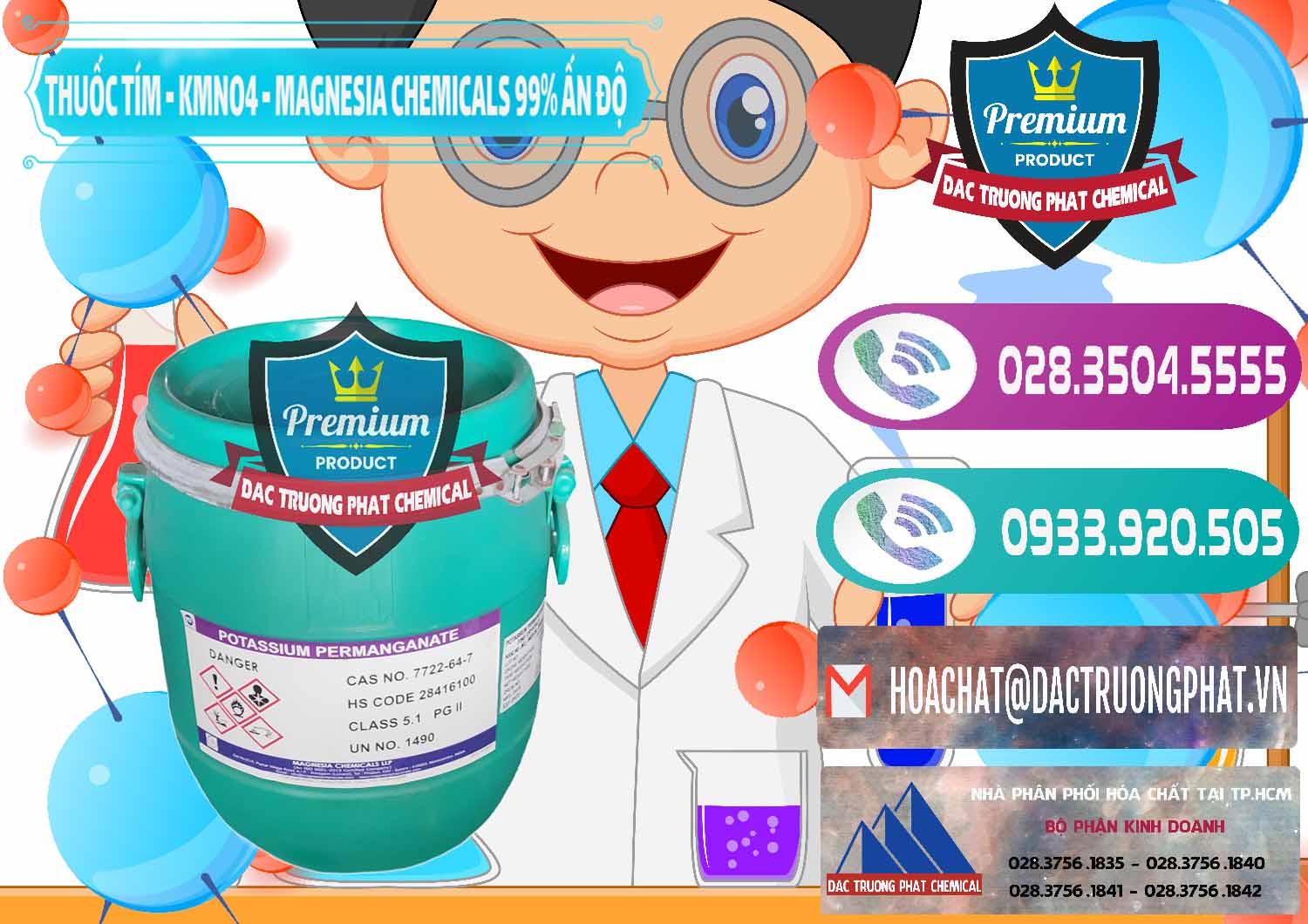 Chuyên bán ( cung cấp ) Thuốc Tím - KMNO4 Magnesia Chemicals 99% Ấn Độ India - 0251 - Đơn vị chuyên nhập khẩu _ cung cấp hóa chất tại TP.HCM - hoachatxulynuoc.com