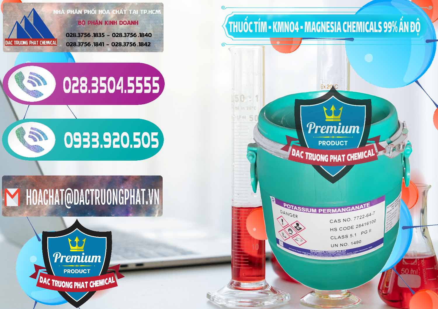 Chuyên cung cấp và bán Thuốc Tím - KMNO4 Magnesia Chemicals 99% Ấn Độ India - 0251 - Đơn vị phân phối và cung cấp hóa chất tại TP.HCM - hoachatxulynuoc.com