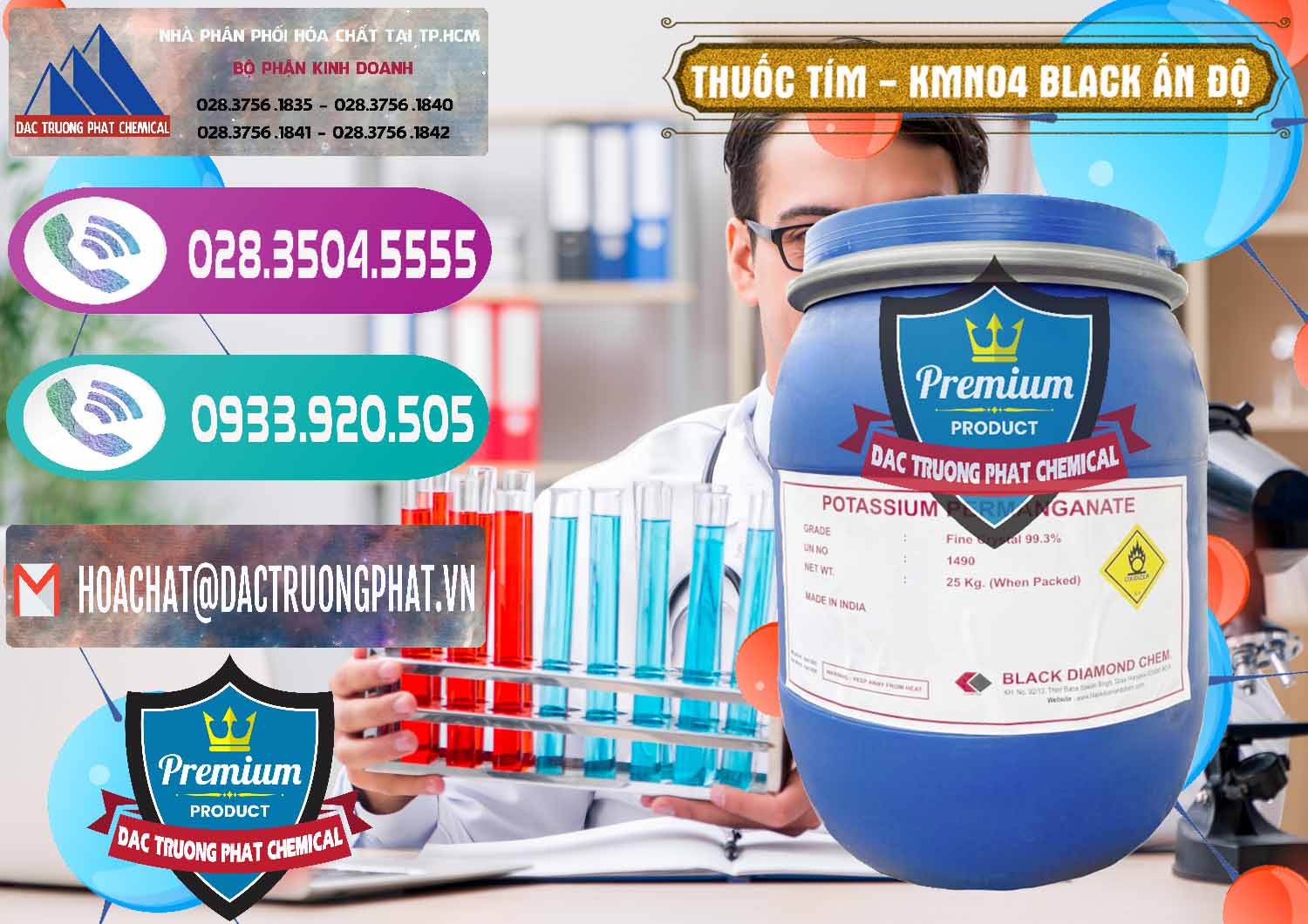 Công ty chuyên nhập khẩu ( bán ) Thuốc Tím - KMNO4 Black Diamond Ấn Độ India - 0414 - Nơi phân phối ( cung ứng ) hóa chất tại TP.HCM - hoachatxulynuoc.com