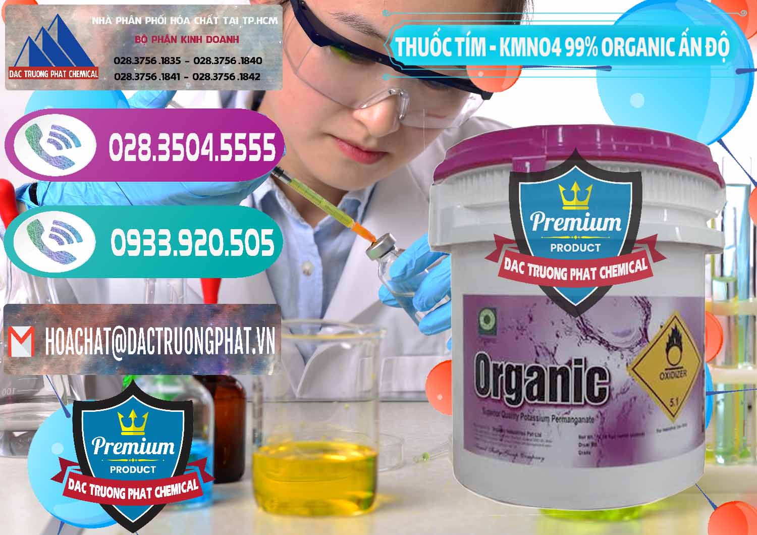 Cung cấp & bán Thuốc Tím - KMNO4 99% Organic Ấn Độ India - 0216 - Công ty chuyên cung cấp ( kinh doanh ) hóa chất tại TP.HCM - hoachatxulynuoc.com