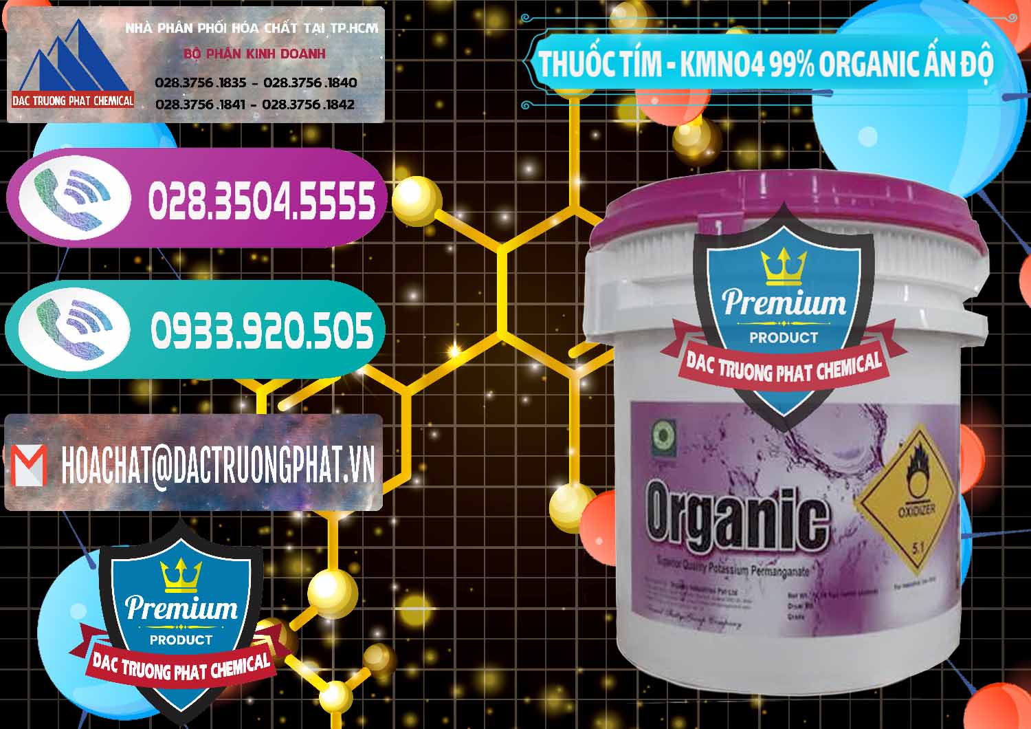 Cty chuyên cung cấp - bán Thuốc Tím - KMNO4 99% Organic Ấn Độ India - 0216 - Nhà phân phối - cung ứng hóa chất tại TP.HCM - hoachatxulynuoc.com