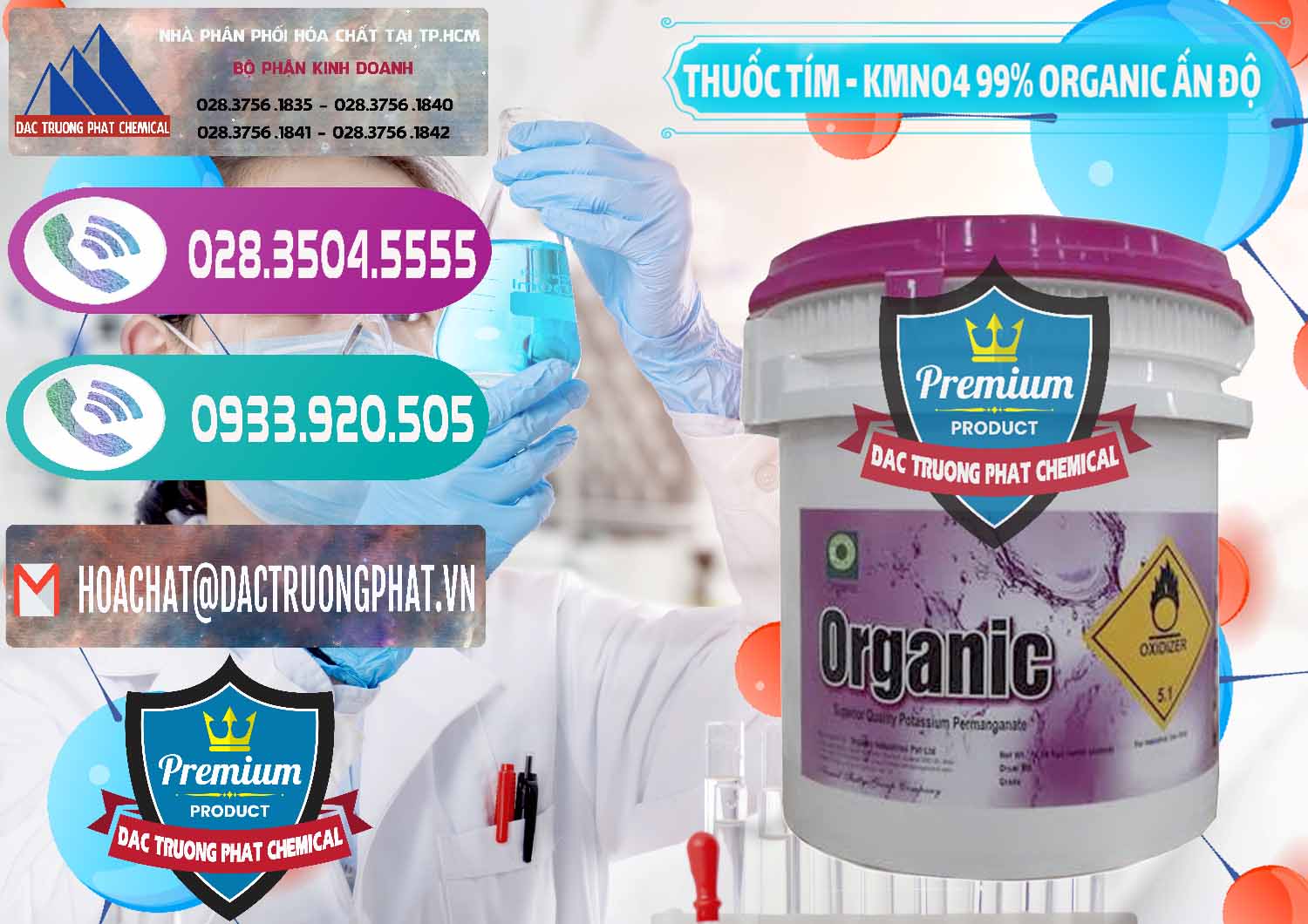Công ty chuyên nhập khẩu và bán Thuốc Tím - KMNO4 99% Organic Ấn Độ India - 0216 - Chuyên cung cấp - bán hóa chất tại TP.HCM - hoachatxulynuoc.com