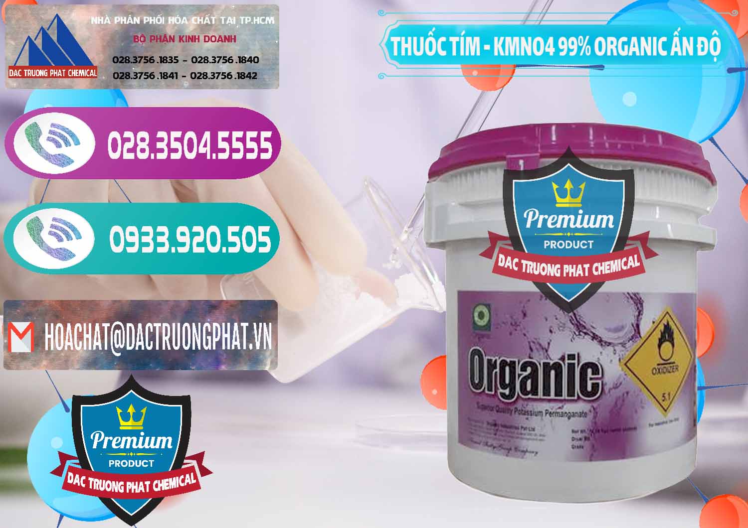 Nơi chuyên phân phối & bán Thuốc Tím - KMNO4 99% Organic Ấn Độ India - 0216 - Đơn vị kinh doanh & phân phối hóa chất tại TP.HCM - hoachatxulynuoc.com