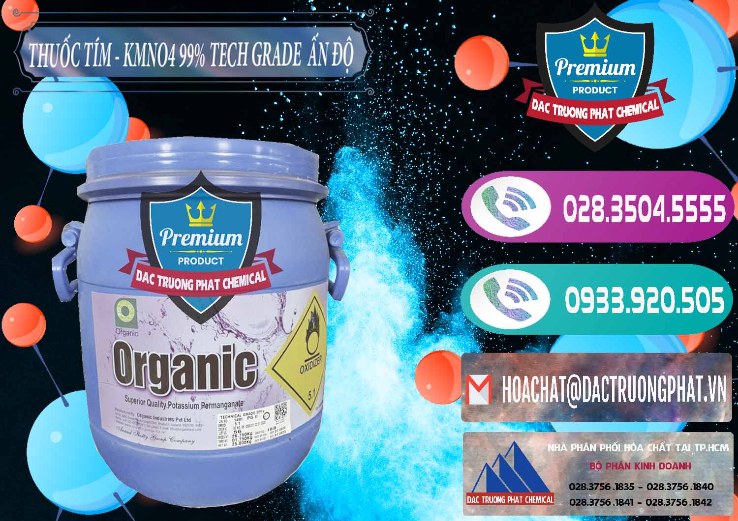 Nơi chuyên kinh doanh và bán Thuốc Tím - KMNO4 99% Organic Group Ấn Độ India - 0250 - Chuyên cung cấp & nhập khẩu hóa chất tại TP.HCM - hoachatxulynuoc.com