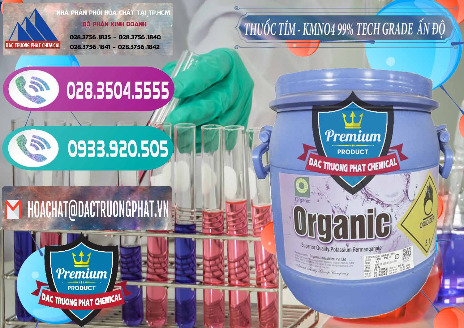 Cty bán - phân phối Thuốc Tím - KMNO4 99% Organic Group Ấn Độ India - 0250 - Công ty chuyên cung cấp & nhập khẩu hóa chất tại TP.HCM - hoachatxulynuoc.com
