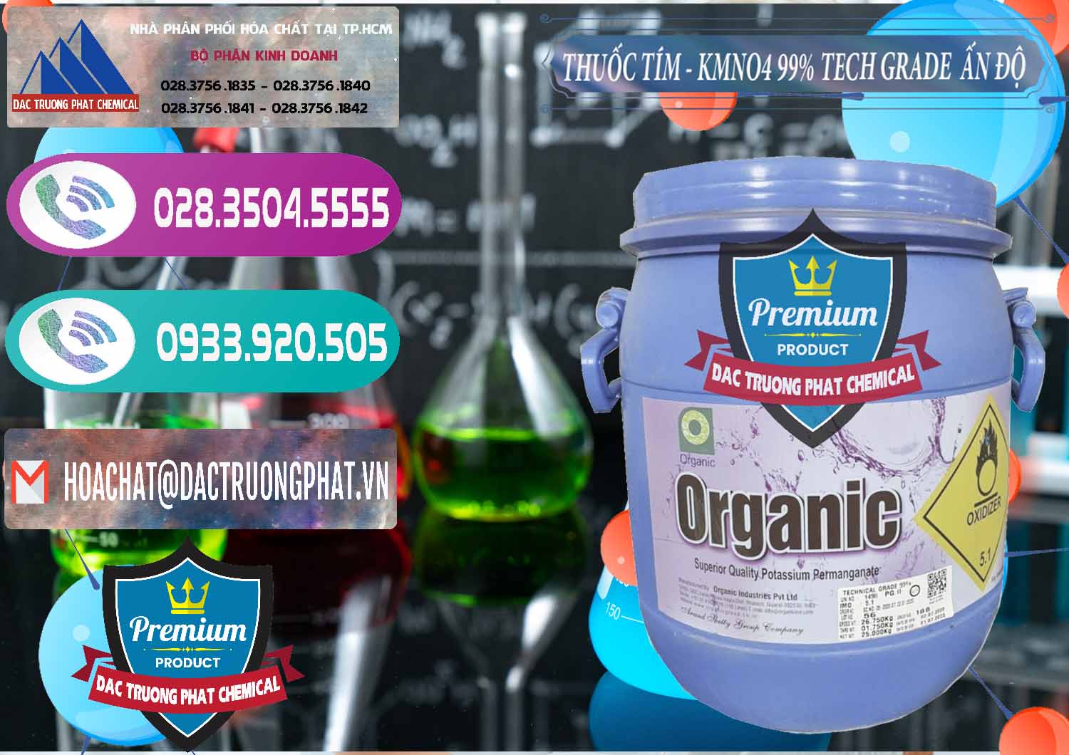 Cty nhập khẩu - bán Thuốc Tím - KMNO4 99% Organic Group Ấn Độ India - 0250 - Cty phân phối và cung cấp hóa chất tại TP.HCM - hoachatxulynuoc.com