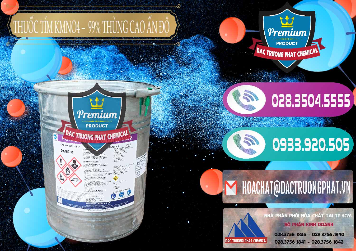 Nơi cung ứng ( bán ) Thuốc Tím - KMNO4 Thùng Cao 99% Magnesia Chemicals Ấn Độ India - 0164 - Cty phân phối _ cung cấp hóa chất tại TP.HCM - hoachatxulynuoc.com