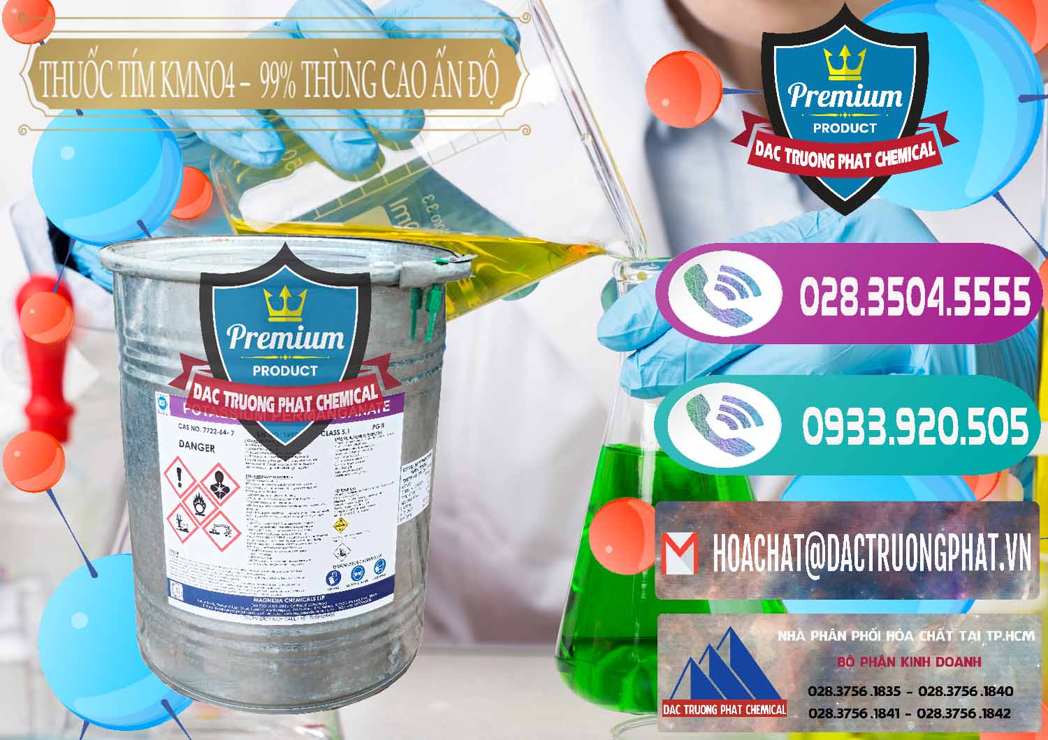 Cty chuyên bán ( phân phối ) Thuốc Tím - KMNO4 Thùng Cao 99% Magnesia Chemicals Ấn Độ India - 0164 - Nơi chuyên kinh doanh & phân phối hóa chất tại TP.HCM - hoachatxulynuoc.com