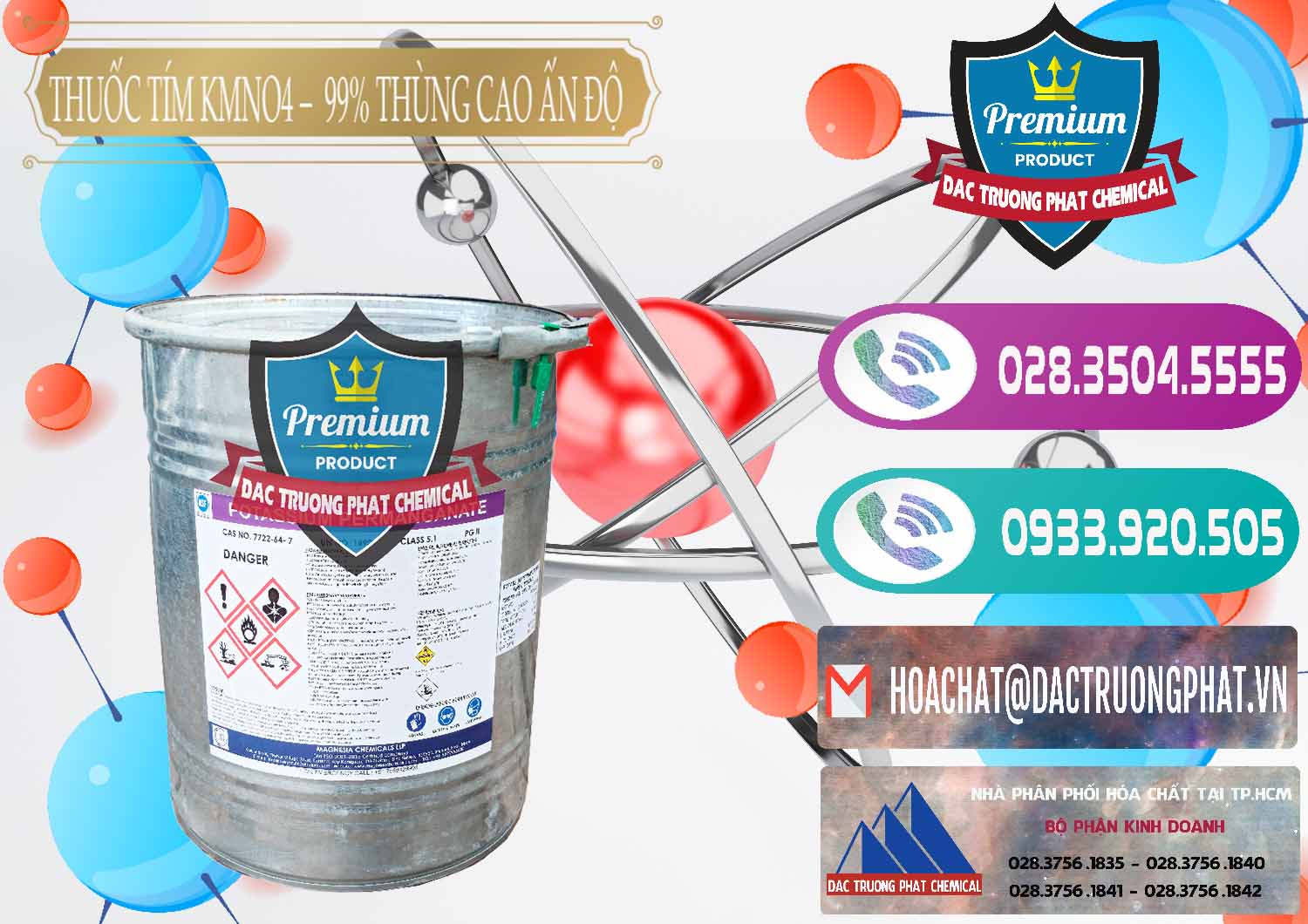 Nhà phân phối và bán Thuốc Tím - KMNO4 Thùng Cao 99% Magnesia Chemicals Ấn Độ India - 0164 - Nơi cung cấp & bán hóa chất tại TP.HCM - hoachatxulynuoc.com