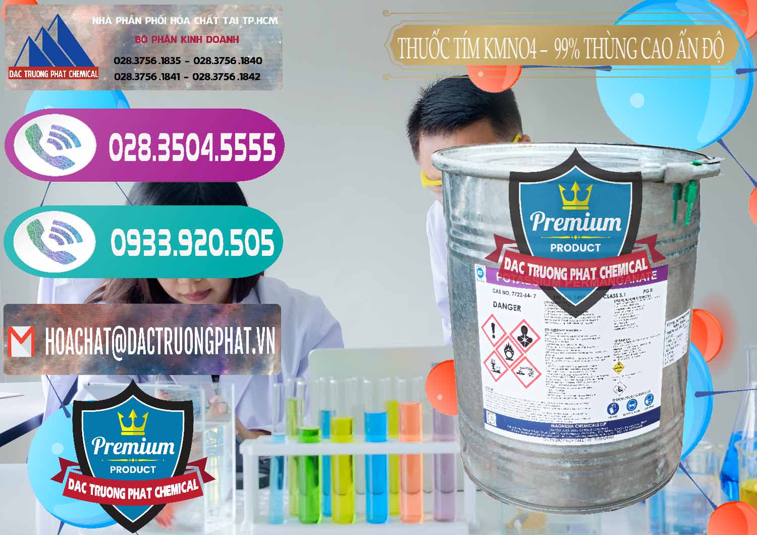 Chuyên bán ( cung cấp ) Thuốc Tím - KMNO4 Thùng Cao 99% Magnesia Chemicals Ấn Độ India - 0164 - Nơi cung cấp & phân phối hóa chất tại TP.HCM - hoachatxulynuoc.com