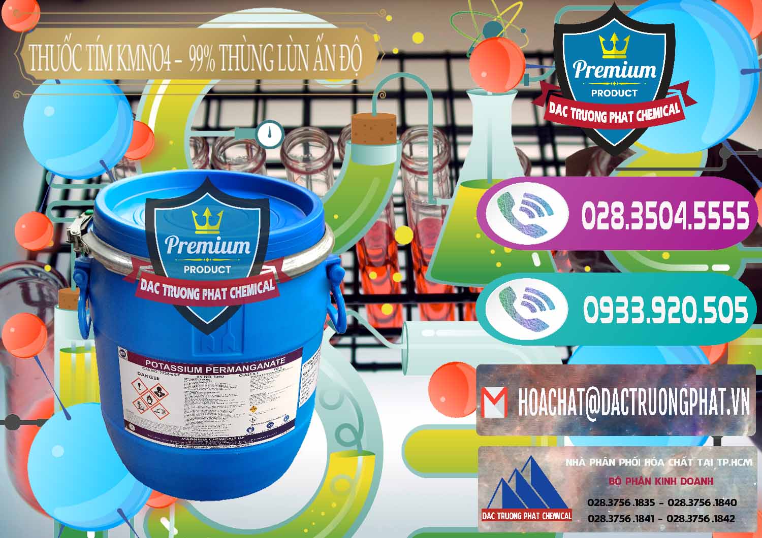 Chuyên bán - cung cấp Thuốc Tím - KMNO4 Thùng Lùn 99% Magnesia Chemicals Ấn Độ India - 0165 - Đơn vị bán ( cung cấp ) hóa chất tại TP.HCM - hoachatxulynuoc.com