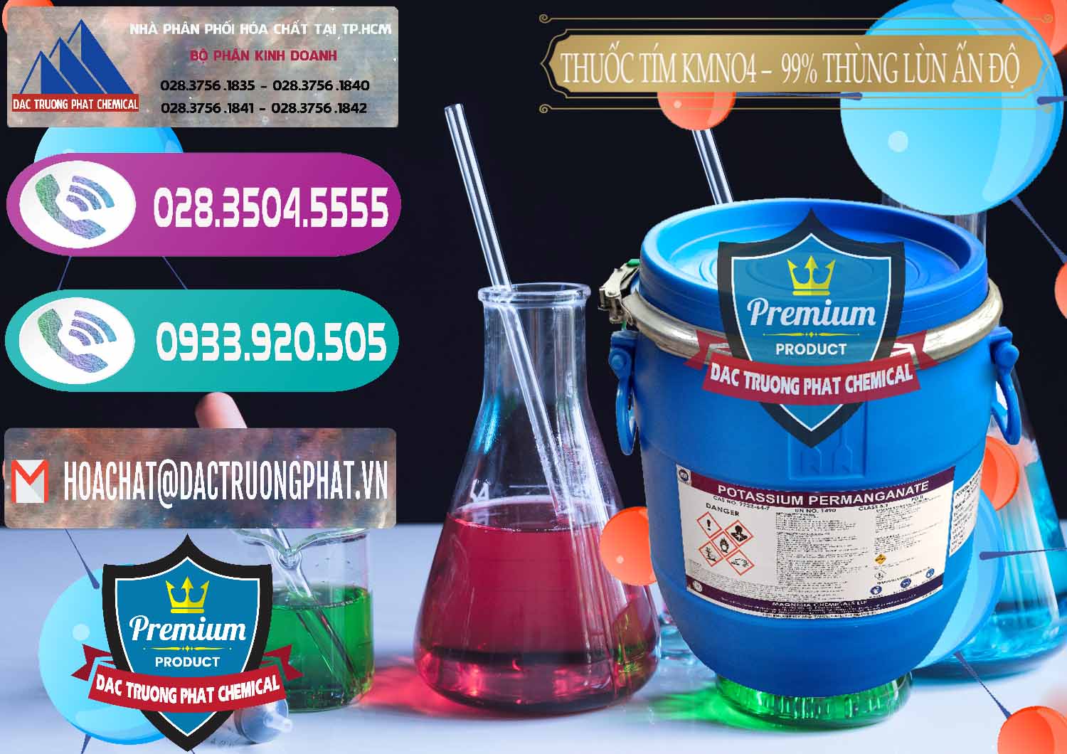 Đơn vị chuyên bán ( cung ứng ) Thuốc Tím - KMNO4 Thùng Lùn 99% Magnesia Chemicals Ấn Độ India - 0165 - Đơn vị bán & cung cấp hóa chất tại TP.HCM - hoachatxulynuoc.com