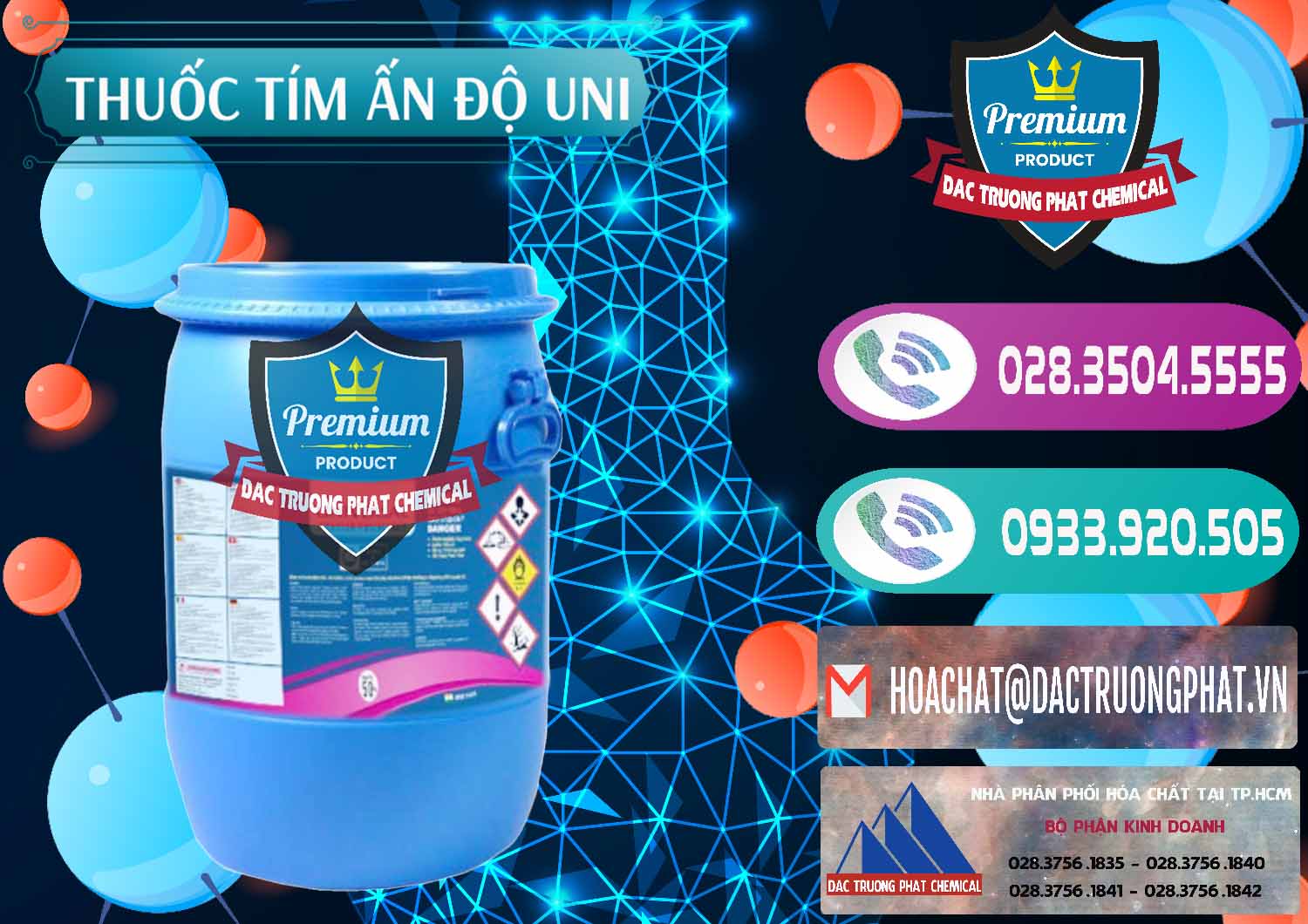 Cty chuyên cung cấp ( bán ) Thuốc Tím - KMNO4 Universal Ấn Độ India - 0419 - Nơi chuyên cung cấp & nhập khẩu hóa chất tại TP.HCM - hoachatxulynuoc.com