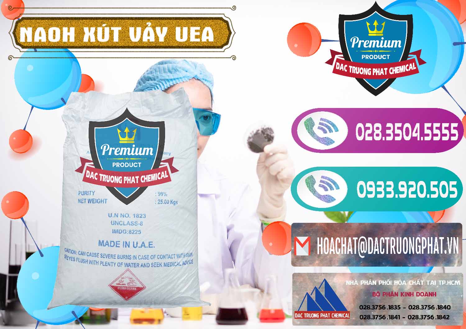 Chuyên bán ( cung ứng ) Xút Vảy - NaOH Vảy UAE Iran - 0432 - Chuyên phân phối & cung ứng hóa chất tại TP.HCM - hoachatxulynuoc.com