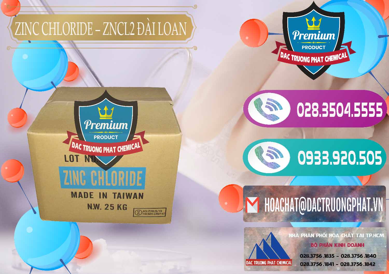 Cty kinh doanh ( bán ) Zinc Chloride - ZNCL2 96% Đài Loan Taiwan - 0178 - Phân phối và cung cấp hóa chất tại TP.HCM - hoachatxulynuoc.com