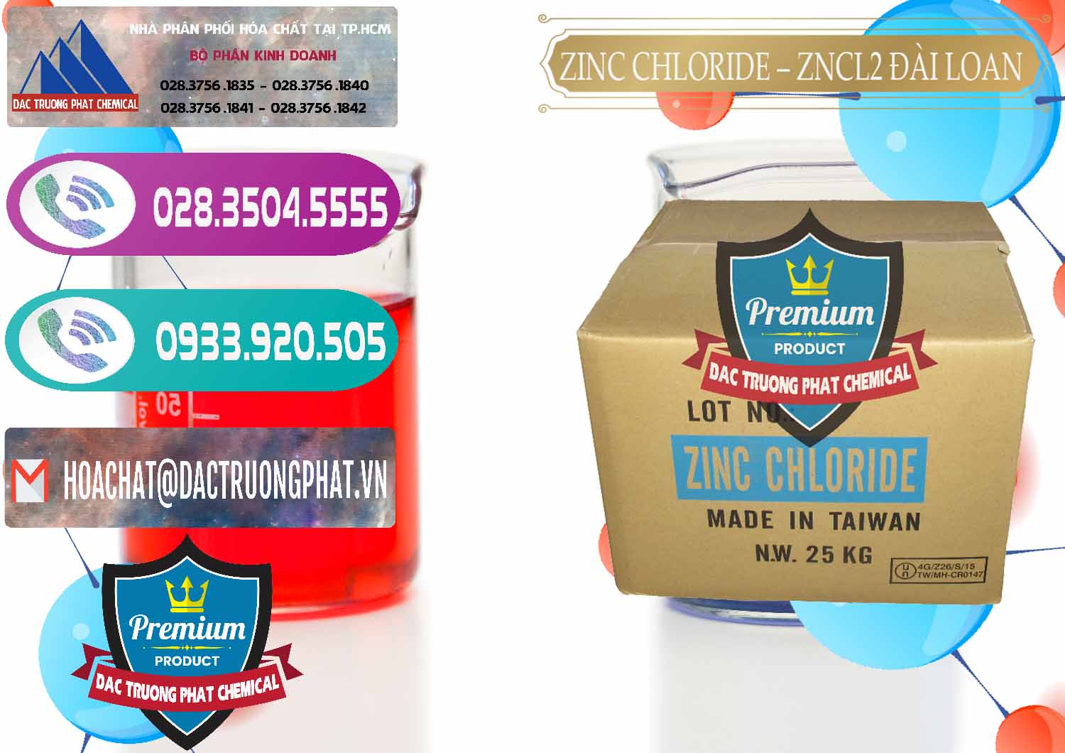 Cty bán ( cung cấp ) Zinc Chloride - ZNCL2 96% Đài Loan Taiwan - 0178 - Công ty chuyên cung cấp - kinh doanh hóa chất tại TP.HCM - hoachatxulynuoc.com