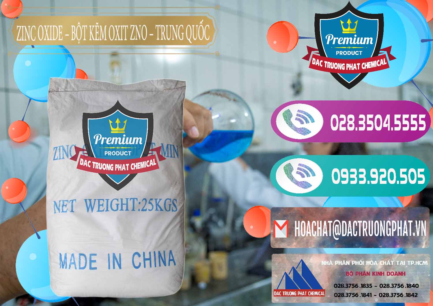 Đơn vị chuyên bán và cung ứng Zinc Oxide - Bột Kẽm Oxit ZNO Trung Quốc China - 0182 - Nơi chuyên kinh doanh _ cung cấp hóa chất tại TP.HCM - hoachatxulynuoc.com