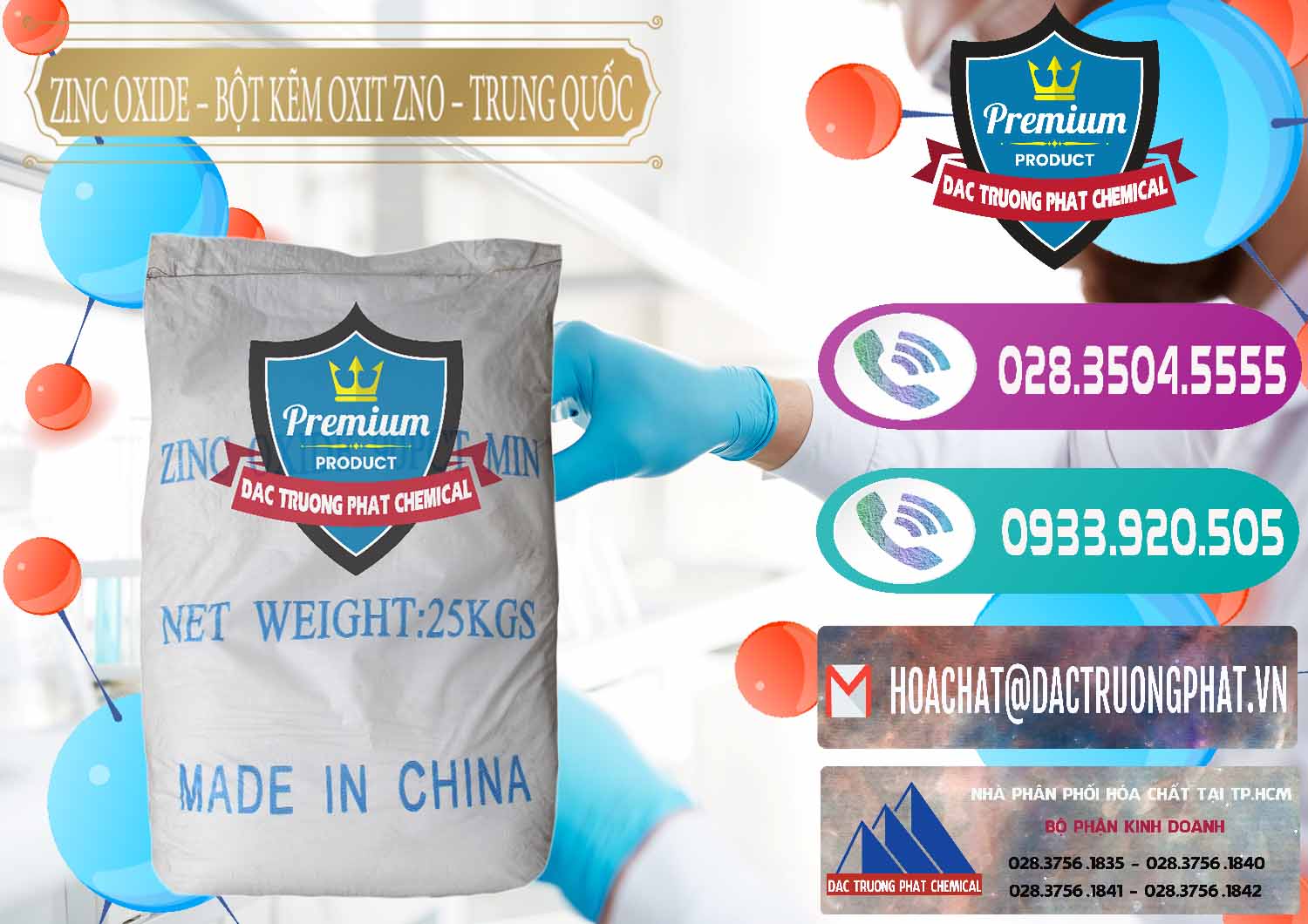 Cty chuyên nhập khẩu & bán Zinc Oxide - Bột Kẽm Oxit ZNO Trung Quốc China - 0182 - Đơn vị cung cấp _ kinh doanh hóa chất tại TP.HCM - hoachatxulynuoc.com