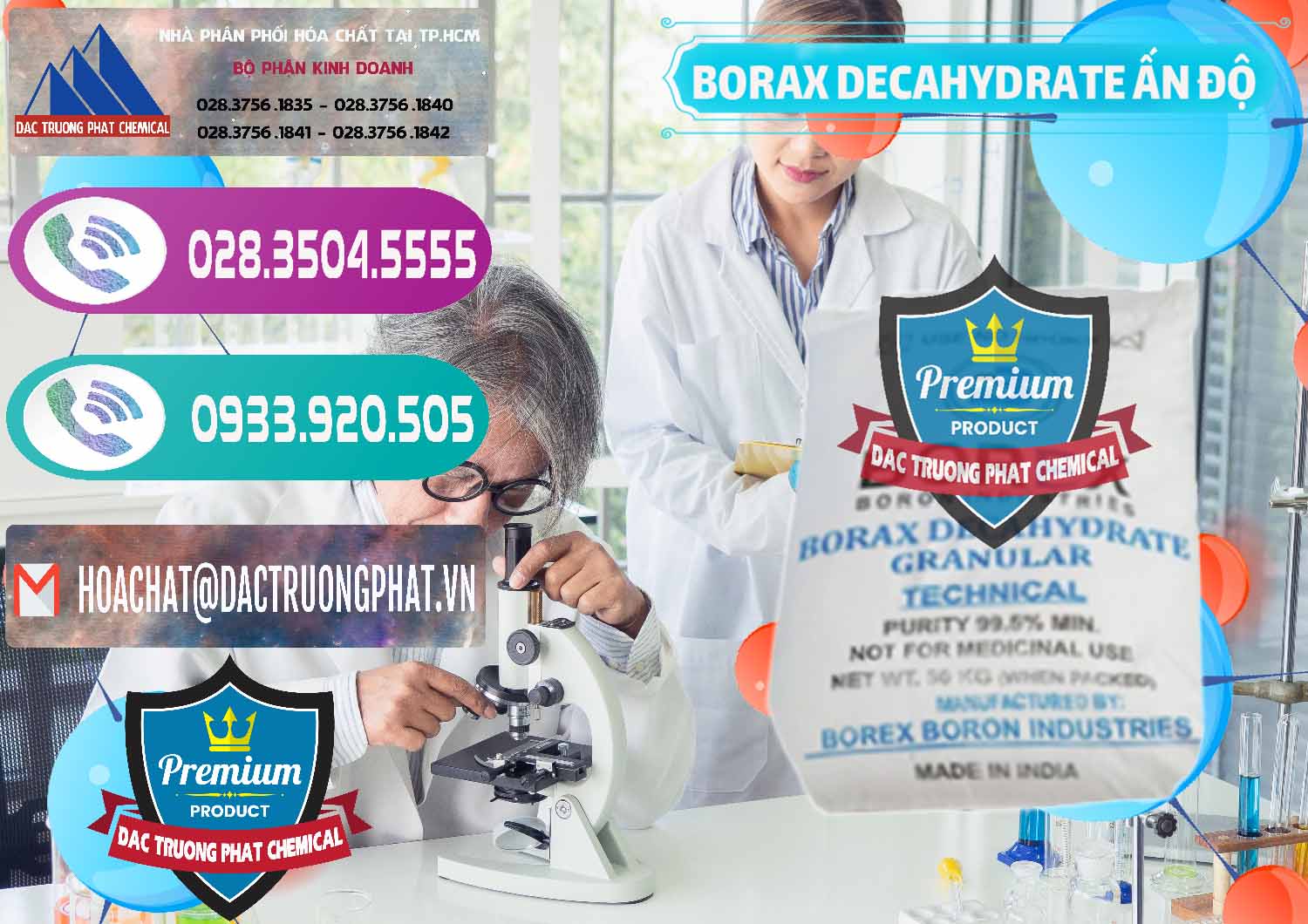 Nơi bán ( phân phối ) Borax Decahydrate Ấn Độ India - 0449 - Nơi chuyên phân phối và nhập khẩu hóa chất tại TP.HCM - hoachatxulynuoc.com