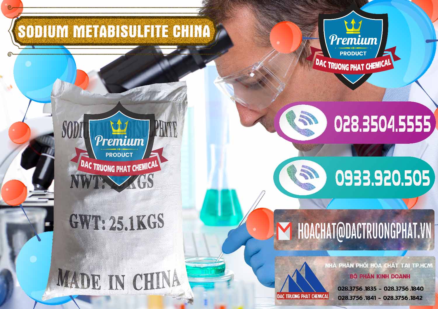 Chuyên kinh doanh _ bán Sodium Metabisulfite - NA2S2O5 Trung Quốc China - 0484 - Cty chuyên phân phối và nhập khẩu hóa chất tại TP.HCM - hoachatxulynuoc.com